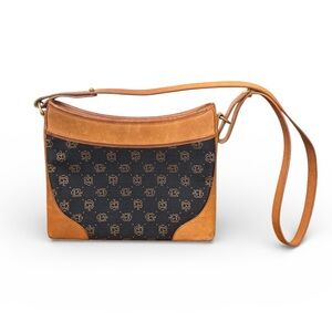 Rare Vintage Brahmin Monogram Canvas Crossbody – Discontinued Style